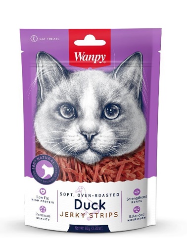 wanpy-soft-duck-jerky-strips-for -cats